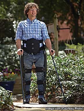 Indego system – роботический костюм производства США, позволяющий восстанавливаться после травмы или инсульта и возвращаться к ходьбе