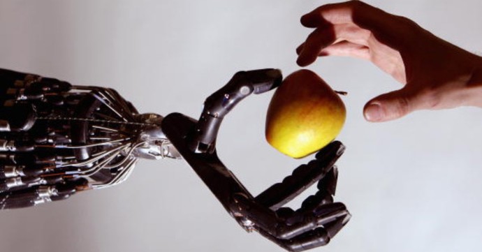 Robot-hand-human-hand