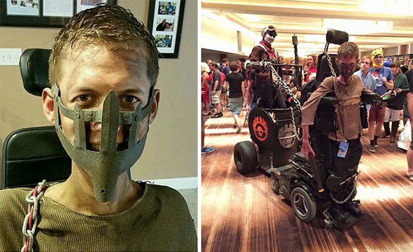Парень-инвалид сам создал себе образ для косплея последнего фильм Mad Max