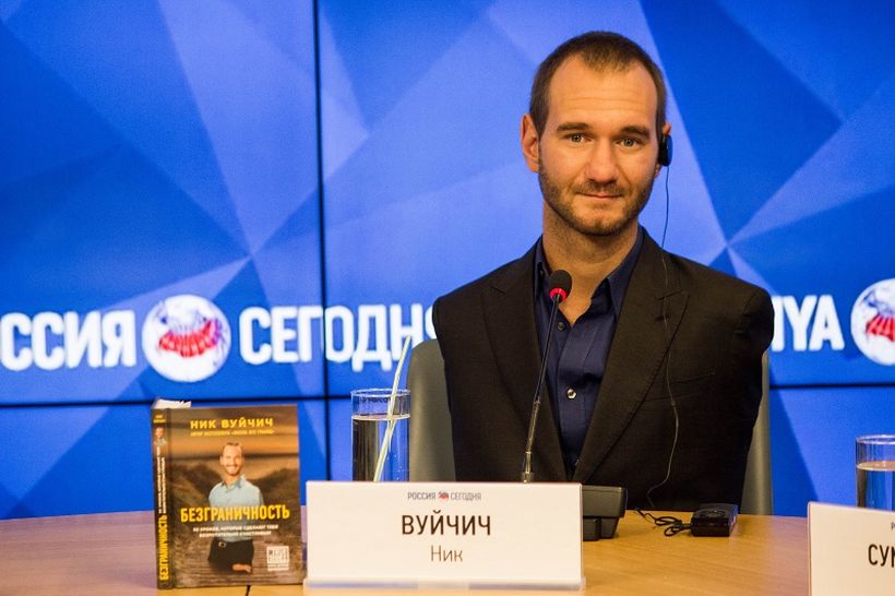 Пресс-конференция Ника Вуйчича (8 апреля 2016 г.)