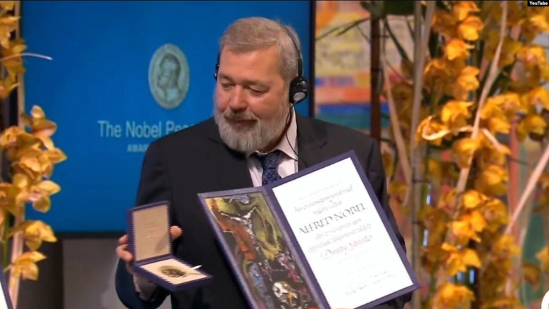 Дмитрий Муратов перечислил свою Нобелевскую премию благотворительным организациям